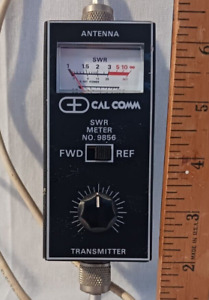 New ListingCal Comm SWR (Standing Wave Ratio) Meter No. 9856 Antennae Transmitter  Untested