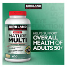 Kirkland Signature Adult 50+ Mature Multi Vitamins & Minerals, 400 Tablets
