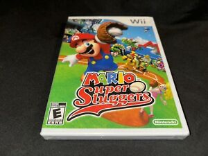 Mario Super Sluggers (Wii, 2008) Brand NEW! White Label 1st Print SEALED!