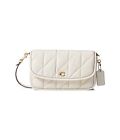 Coach Quilted Pillow Leather Hayden Crossbody Chalk One Size