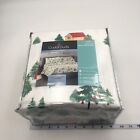 CUDDL DUDS Twin Size FLANNEL Trees and Barns Sheet Set New Nature