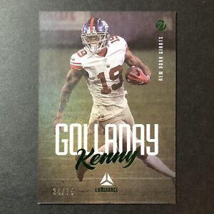 2021 Luminance Football Green Parallel /75 Kenny Golladay #35 New York Giants