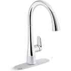 KOHLER Anessia Touchless Polished Chrome Single Handle pull-down Kitchen Faucet.