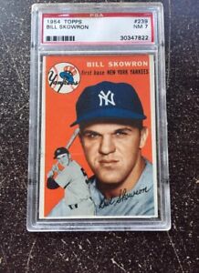 1954 Topps #239 Bill Skowron PSA 7 NM New York Yankees