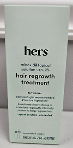 hers Minoxidil Topical Solution usp 2% WOMEN Hair Regrowth Treatment Exp 06/25