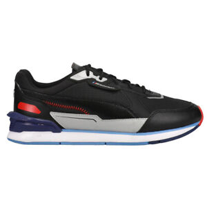 Puma Bmw M Motorsport Low Race Lace Up  Mens Black Sneakers Casual Shoes 306805-