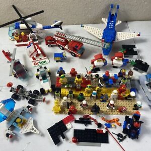 Lego Lot of Sets and Minifigures Octan Racer Helicopter Jet Space Patroller