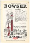 1923 S.F. Bowser Co Ad: Dependable Post Sentry Visible Gas Pump - Fort Wayne, IN