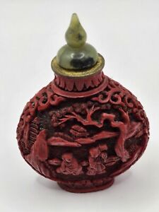 Vintage Chinese Scene Red 