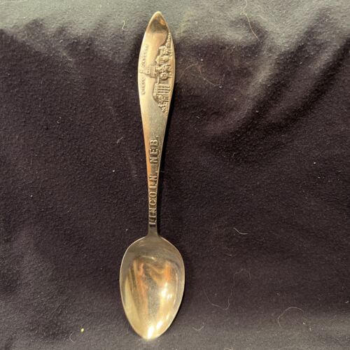 State Capitol Lincoln Nebraska Sterling Silver Souvenir Spoon