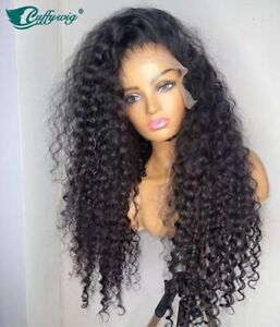 Curly Wig 360 Lace Front Wig Human Hair Full Lace Wig Pre Plucked With Baby Hair