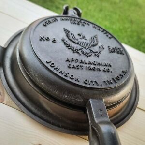 Vintage Inspired Cast Iron Waffle Iron | Stovetop Waffle Maker | Made in USA