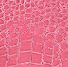 Pink Snake Embossed FAUX LEATHER SHEET 8 X 13