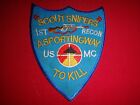USMC 1st Recon SCOUT SNIPERS - A SPORTING WAY TO KILL Vietnam War Patch