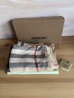 Burberry London PQ Beetroot Check Scarf NWT 100% Cashmere Scarf