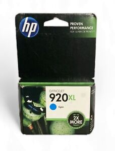 Genuine HP 920XL High Yield Cyan Officejet 6000 6500 7000 7500A (Retail Box)