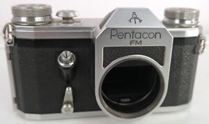 New ListingPentacon FM slr film body sticky shutter for repair parts vtg M42 nice cosmetics