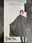 Betty Dain COSMIX All Purpose Cape Embossed Black - Snap Close. Style 4800
