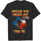 Stevie Ray Vaughan Tour 86 T-Shirt Unisex Short Sleeve T-Shirt (x large)