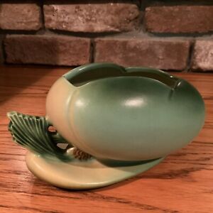 EXC Vintage Roseville Pottery Planter Vase PINE CONE 456-6” *Green pinecone