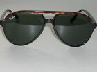VINTAGE B&L RAY-BAN L1668 BLK/TORTOISE COMBO STYLE-A G15 TRADITIONAL SUNGLASSES