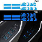Door Window Switch Luminous Sticker Night Safety Accessories blue Car Sticker (For: More than one vehicle)