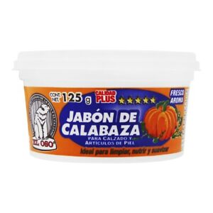 Natural Pumpkin Saddle Soap Cleaner/Conditioner El OSO Jabon De Calabaza 125g