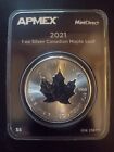 2021 Silver 1 oz Canadian Maple Leaf  in Apmex Tep