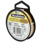 Beadalon 19 Strand 24KT Gold Plated, .015in Flexible Bead Stringing Wire, 15ft