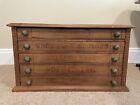 New ListingAntique Wood Sewing Spool Cabinet Apothecary Drawer Chest Jewelry Box