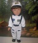 Astronaut flight suit jumpsuit +hat fits 18