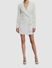 $395 Jay Godfrey Womens Ivory Wrap Collar Roxy Shawl Tuxedo Blazer Dress Size 12