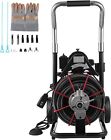 100ft x1/2'' Electric Drain Cleaner Machine Drain Auger Snake Sewer w/ 5 Cutters