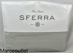 New ListingSferra Celeste 3990 Long Staple Cotton Percale KING Duvet Cover Silversage