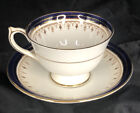 Vintage Aynsley Cobalt Blue & Gold  Leighton B1646 Tea Coffee Cup And Saucer