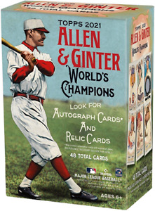 TOPPS 2021 ALLEN & GINTER MLB BASEBALL - BLASTER BOX - BRAND NEW - SEALED CARDS