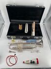King Sliver Flair Trumpet 1055T w case 1967 ? Band Instrument Horn + more