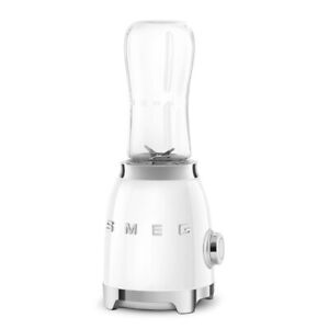 SMEG Retro Personal Blender with 2 Bottles PBF01WHUS, White, Medium