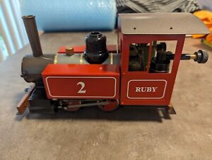 Accucraft Train - Ruby #2, 0-4-0, RTR, Live Steam, 45mm Gauge, 1:20.3 Scale
