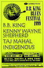 BB King Blues Festival Kenny Wayne Shepherd Taj Mahal 1999 Shoreline Poster B.B.