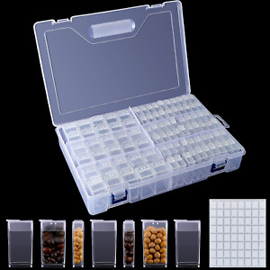90 Slots Plastic Seed Storage Box Clear Seed Storage Organizer with Label Sticke