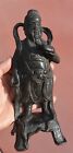 17C Chinese Bronze Guan Gong (Guan Yu) Warrior General Figure Figurine 關公 805G