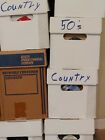 Lot of 50 45 rpm 60's-2000's 7” Vinyl Records Jukebox  Country  VG/M-