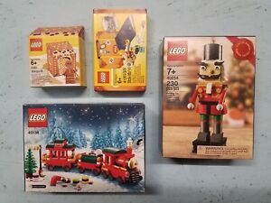 LEGO Christmas Lot 40138, 40254, 5005156, 5004932 New & Sealed Train Nutcracker