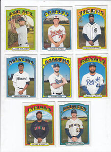 2021 Topps Heritage High Numbers 700-725 Lot of 8 Different Short Print SP