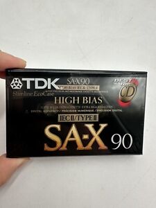 TDK SA-X 90 for CD audio cassette blank tape sealed  Made in Japan Type II
