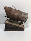 Vintage Bee Hive Smoker Bee Supplies Metal w/ Leather Bellows