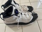 Nike Air Jordan 6 Rings White Black Dark Concord Sneakers 322992-104. Size 13.