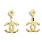 Set of 2 CHANEL Beauty VIP Gift Chanel Gold Logo HOLIDAY Novelty Charm Pendant