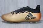ADIDAS X 17.2 FG SOCCER CLEATS MENS SIZE 10 GOLD BLACK CP9186